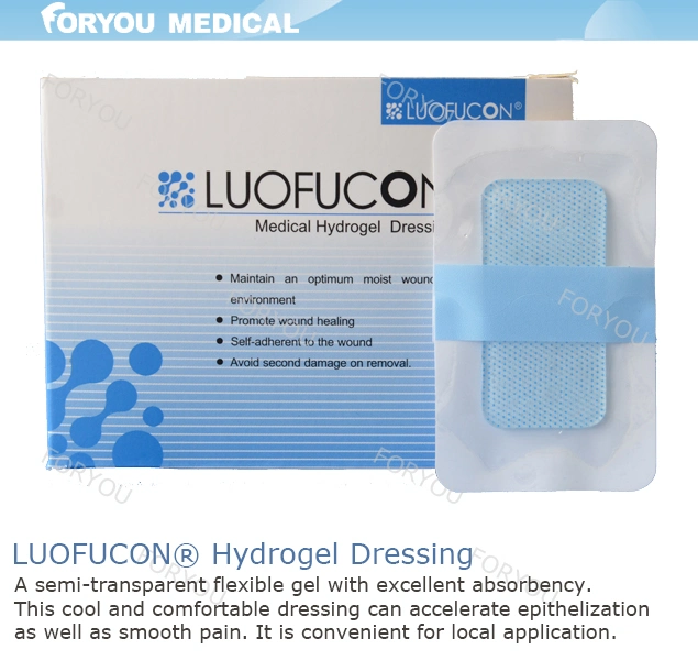 Foryou Medical Manufacture Hydrogel Dressing Wound Treatment Aqua Gel Debridement Tubes Hydrogel Burn Gel for Wound Healing