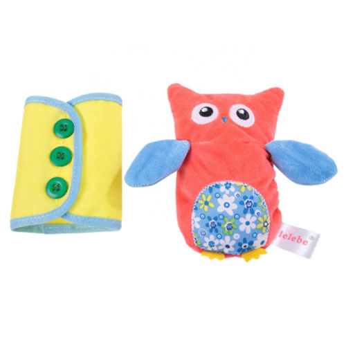 Plush Owl Early Learning Education Toy Baby Learn to Dress