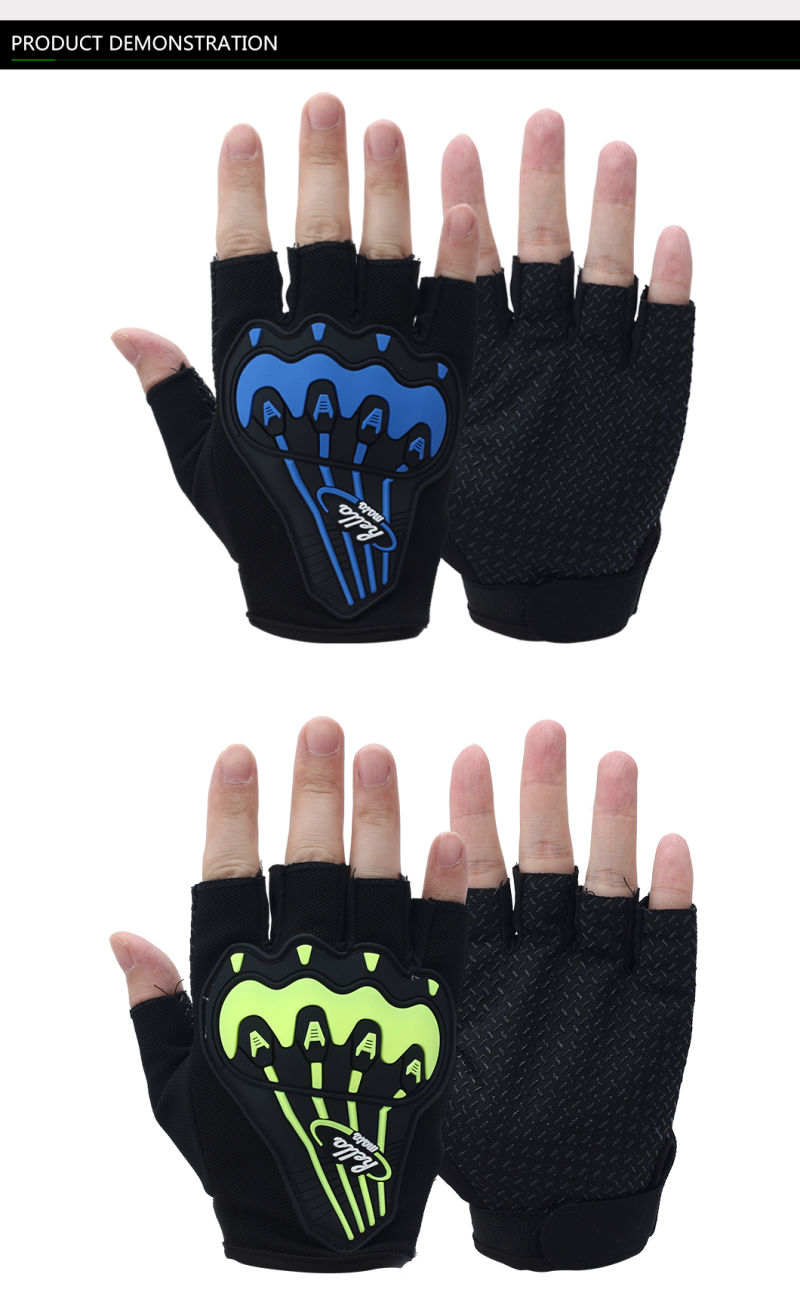 Half Finger Cycling Gloves Windproof Anti-Slip Half Finger Gel Cycling Gloves Bicycle Accessories Outdoor Sport Gloves for Men