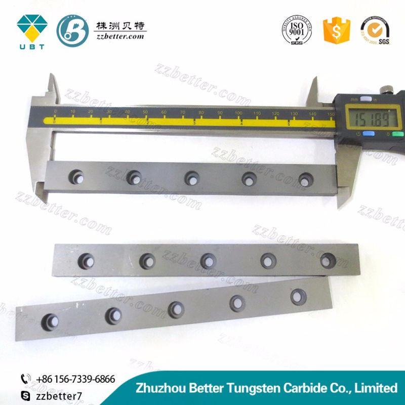 Cemented Carbide Strips Tungsten Carbide Strips with Holes for Wood Cutting Tools