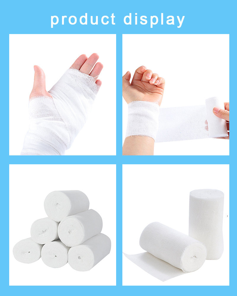 First Aid Medical Absorbent 100% Cotton Gauze Bandage - China Bandage ISO Ce Bandage Roll, Pure Cotton Bandage