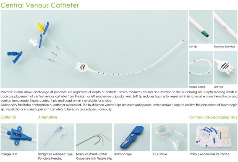 Antimicrobial Central Venous Catheter for Hospital Use