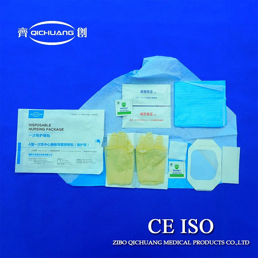 Picc Dressing Kit Central Line Wound Care Pack Manufacturer with FDA, Ce, ISO