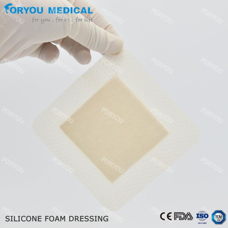 Silicone Bordered Foam Dressing Wound Care Healing Silicone Foam Dressing
