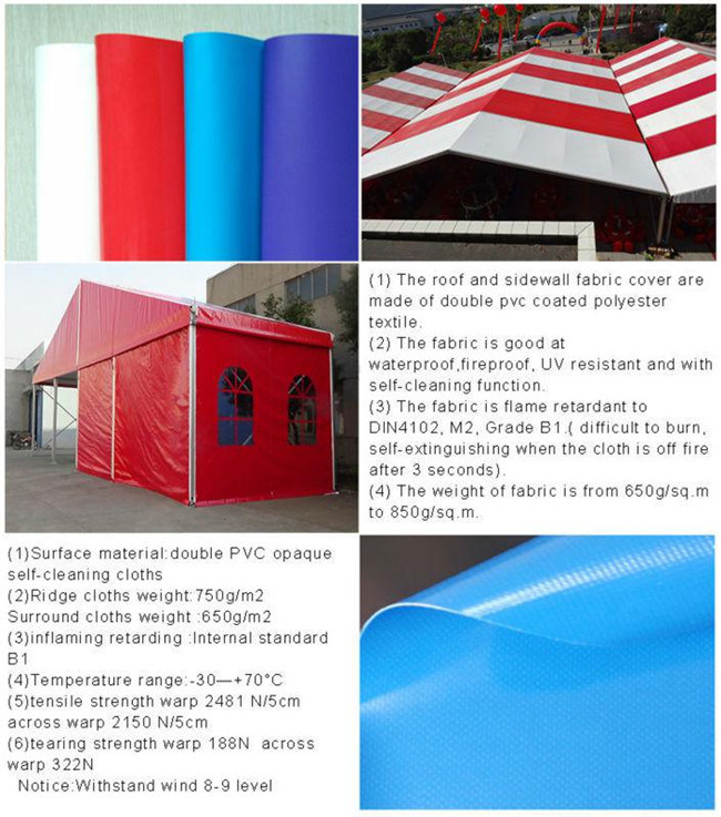 Large Permanent Outdoor Waterproof Industrial Wind Resistant Storage Tent