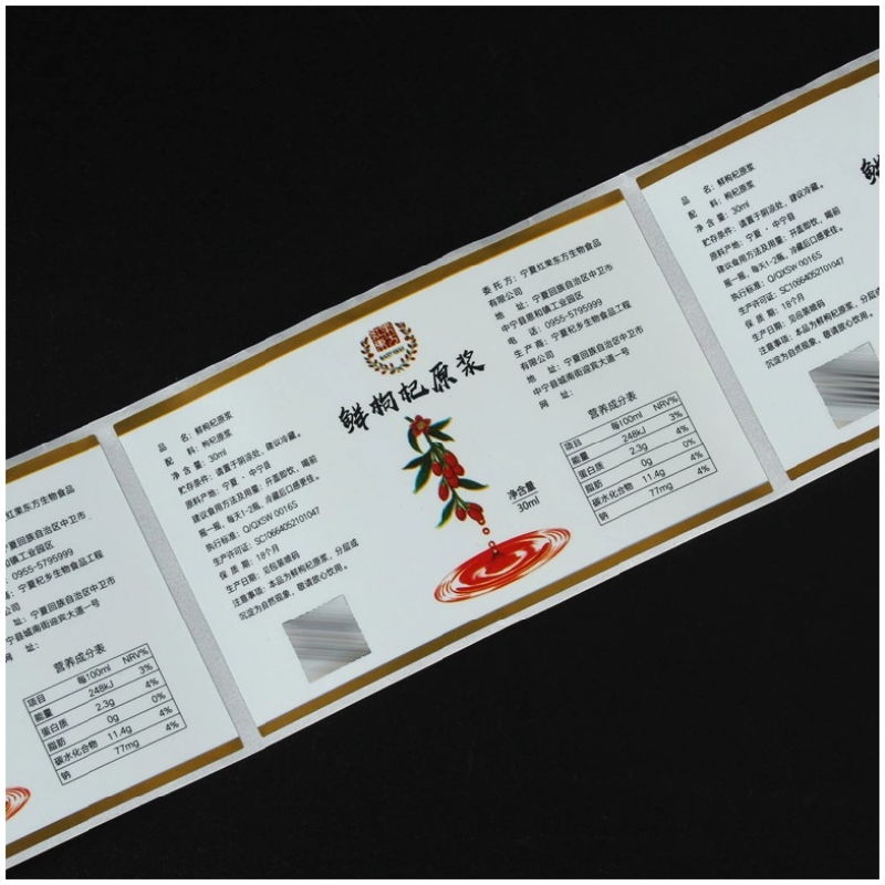 Direct Selling Printable Reel Stickers Product Stickers Custom Food Stickers