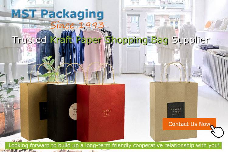 Brown Kraft Paper Bags with Your Own Logo Custom Made Paper Bags White