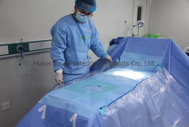 Medical Nonwoven Sterile Fenestrated Surgical Drapes Kits Urology Packs Kits
