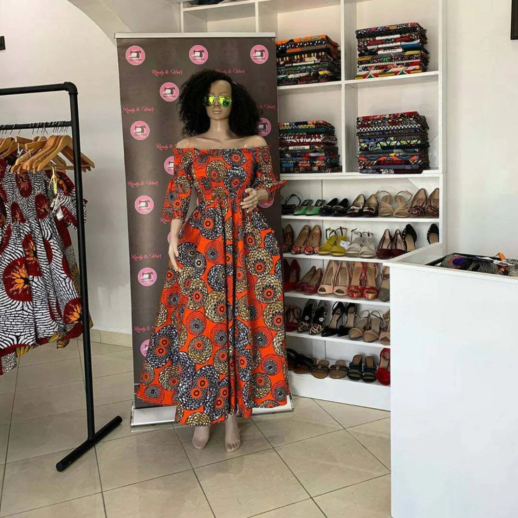 Turkey Ethnic Dresses African Dress Design Women Floral Digital Printing Dress Lady Dress