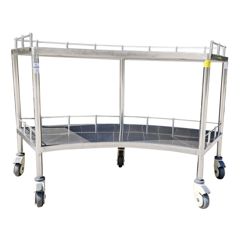 Customized Professional Stainless Steel CE Medical Dressing Trolley