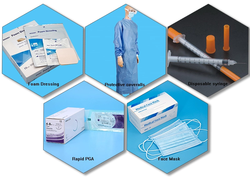 Foam Dressing Medical Disposable Self-Adhesive Foam Wound Dressing