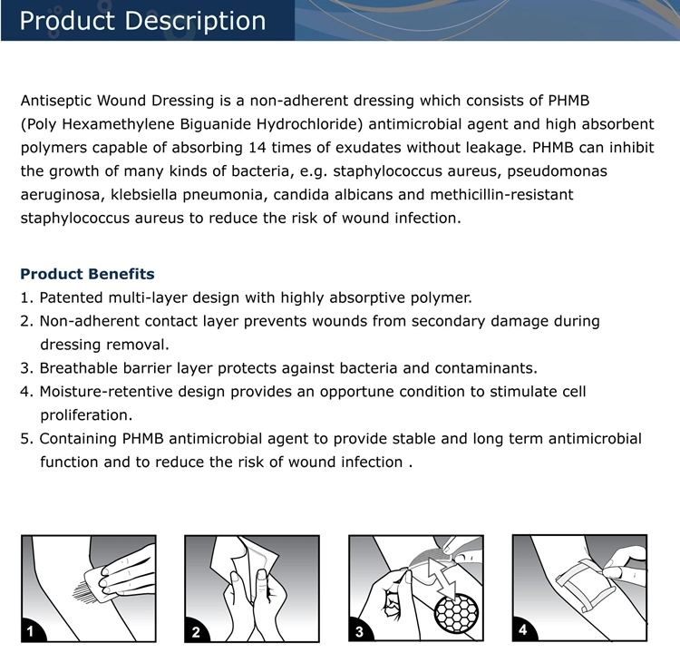 Adhesive Medical Dressing Set of Island Dressings