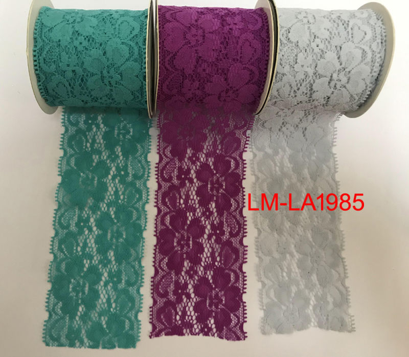 Garment Accessories Decorate Colorful Packing DIY Handmade Arts and Craft Roll Trimming Elastic Lace Spandex Lace Cotton Lace Roll