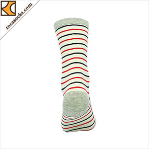 Unisex Dress Trouser Stripe Soft Cotton Socks (165031SK)