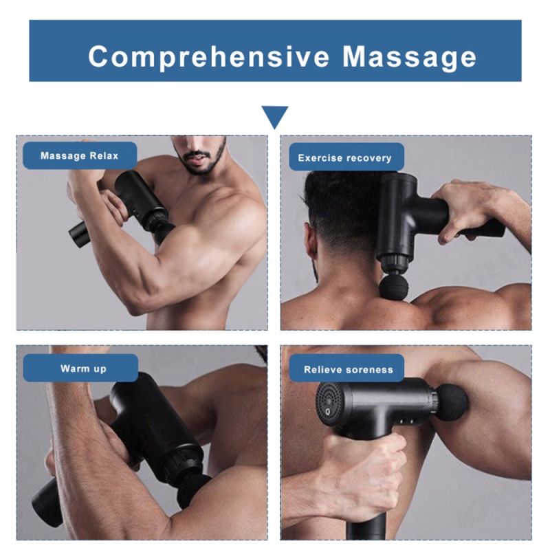 Handheld Massage Gun for Sore Muscle and Stiffness, Deep Tissue Muscle Massager Device USB Rechargeable