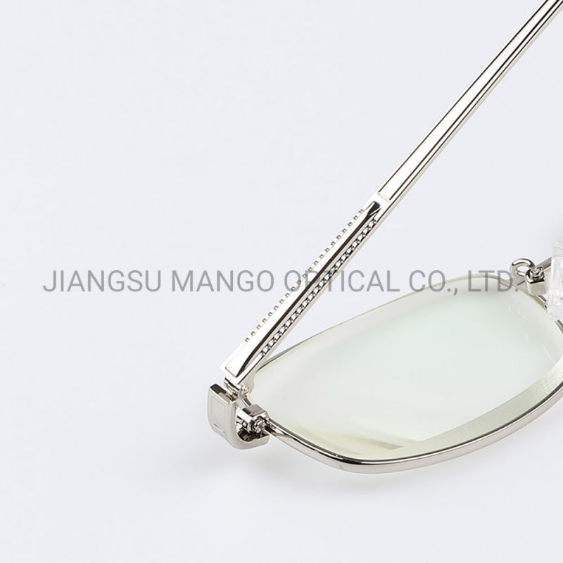 Silver Full Metal Eyewear Frame Optical Eye Glasses Reading Glasses