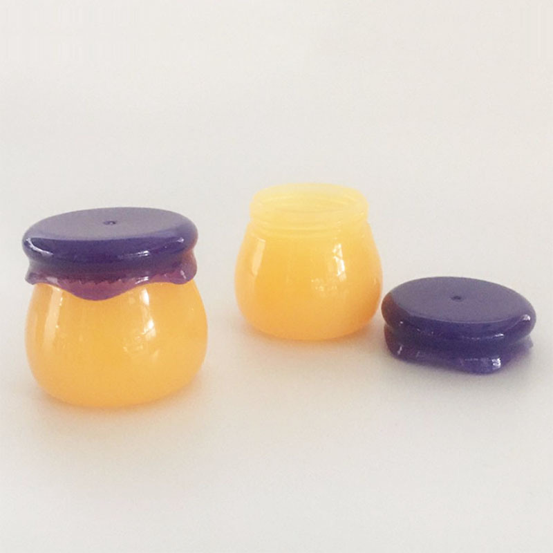 PP Plastic Honey Lip Film Bottle Mushroom Head Cream Travel Sample 10g Lip Frozen Jar