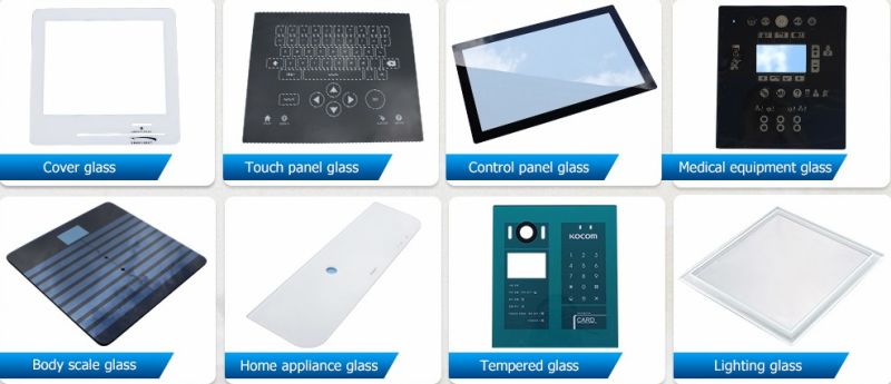 AG/Ar/Af Glass Electric Touch Control Anti Scratch Toughened Clear Cover Glass