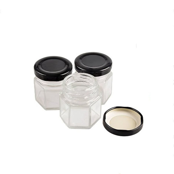 Small 2 Oz Jelly Jar 60ml Jam Jar Honey Jar Glass Jar with Screw Metal Lids