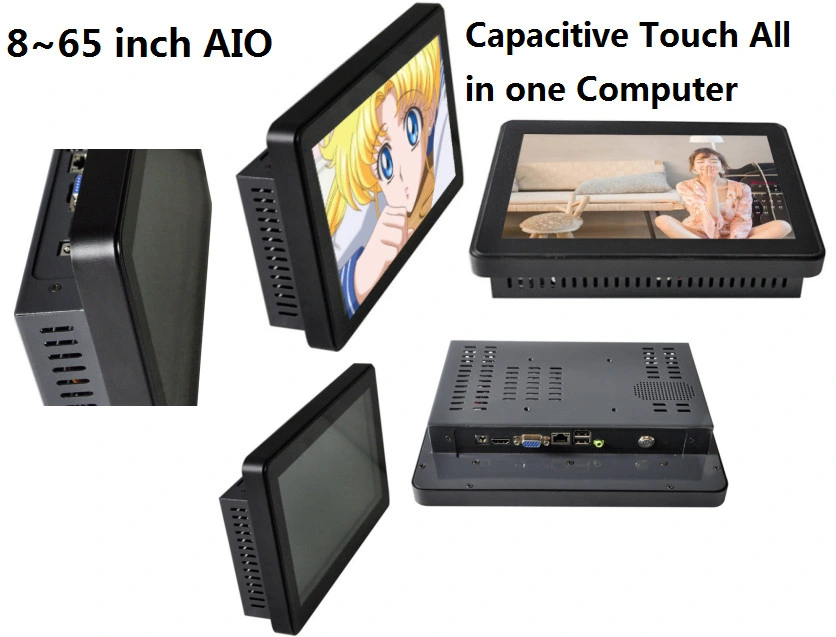 Capacitive Touch Screen Projected 8inch Pcap Touch Screen 3mm Tempered Glass Industrial PC