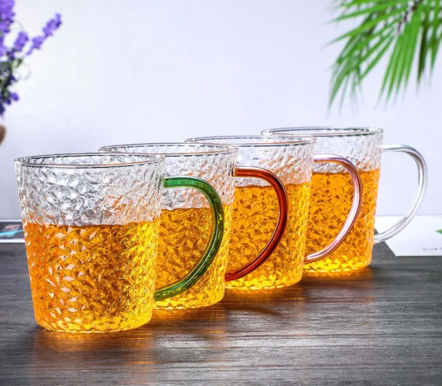 Creative High Borosilicate Glass Cup/Glass Green Tea Cup/Custom Home Water Cup with Glass