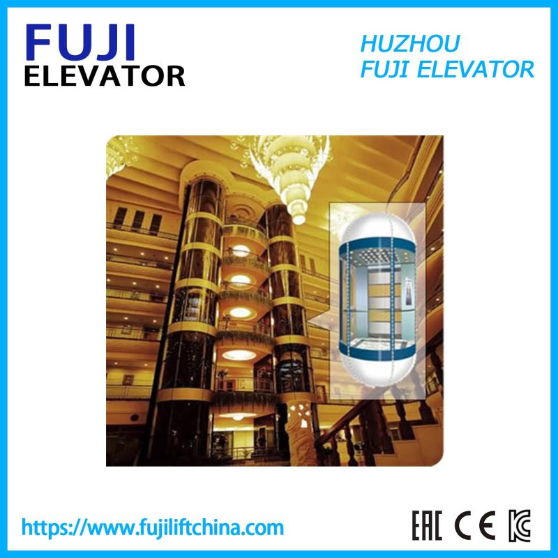 Round Glass Sightseeing Cheap Panoramic Elevator for Shopping Mall