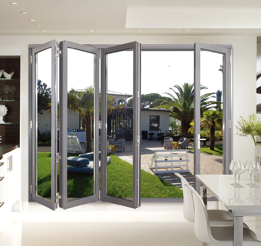 Luxury Home Folding Door Tempered Glass Fold Door
