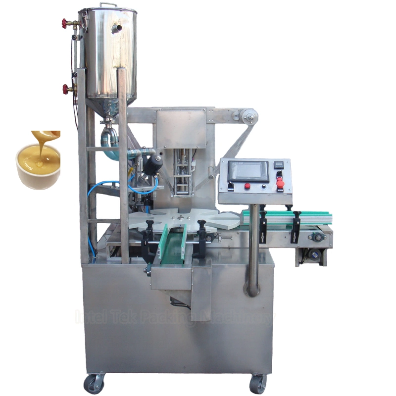 Automatic Turntable Condensed Milk Concentrated Milk Aluminum Can Filling Sealer