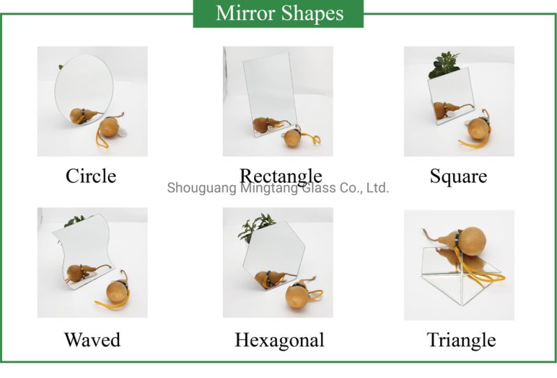 Frameless Wall Mirror with Bevelled Edges with Package