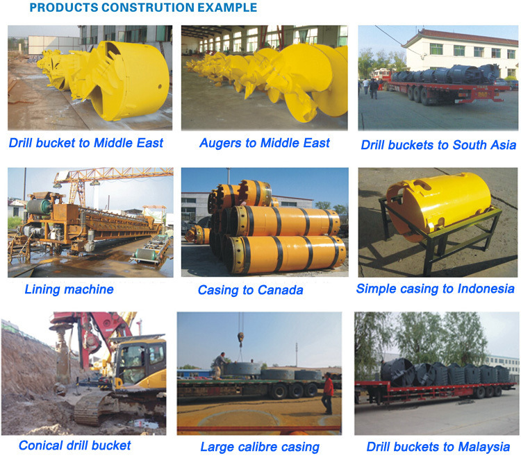 Double-cut rock drilling bucket/Single -cut rock drilling bucket