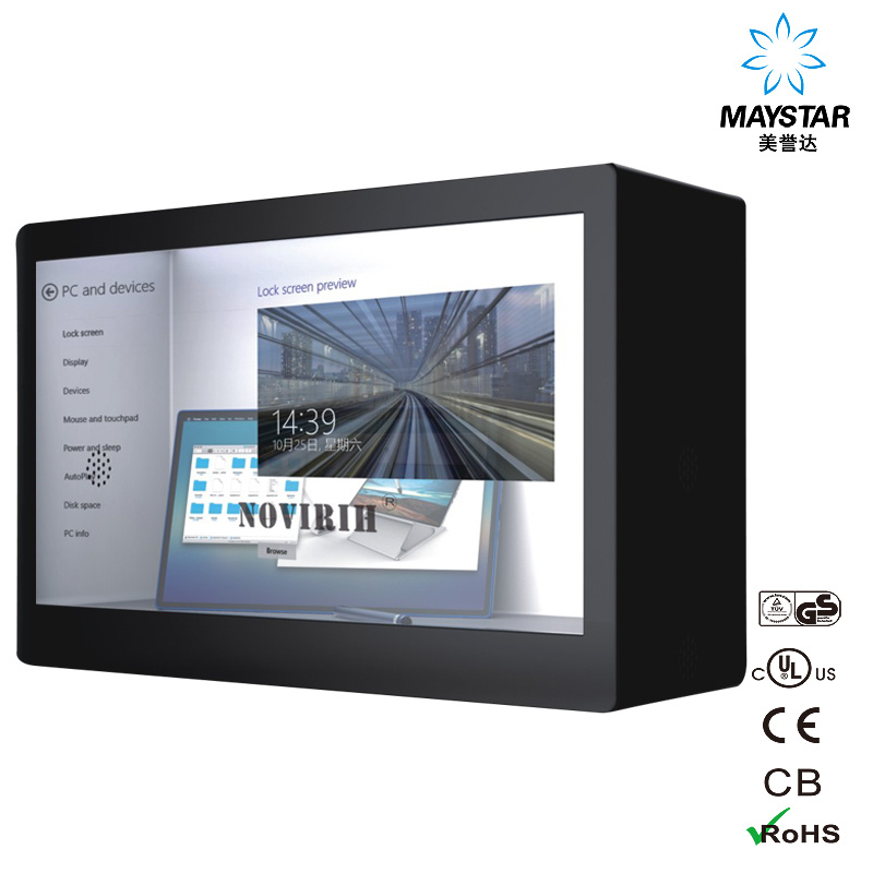 15 Inch ~84 Inch Custom Glass Transparent Touch Screen Monitor Panel LCD Display