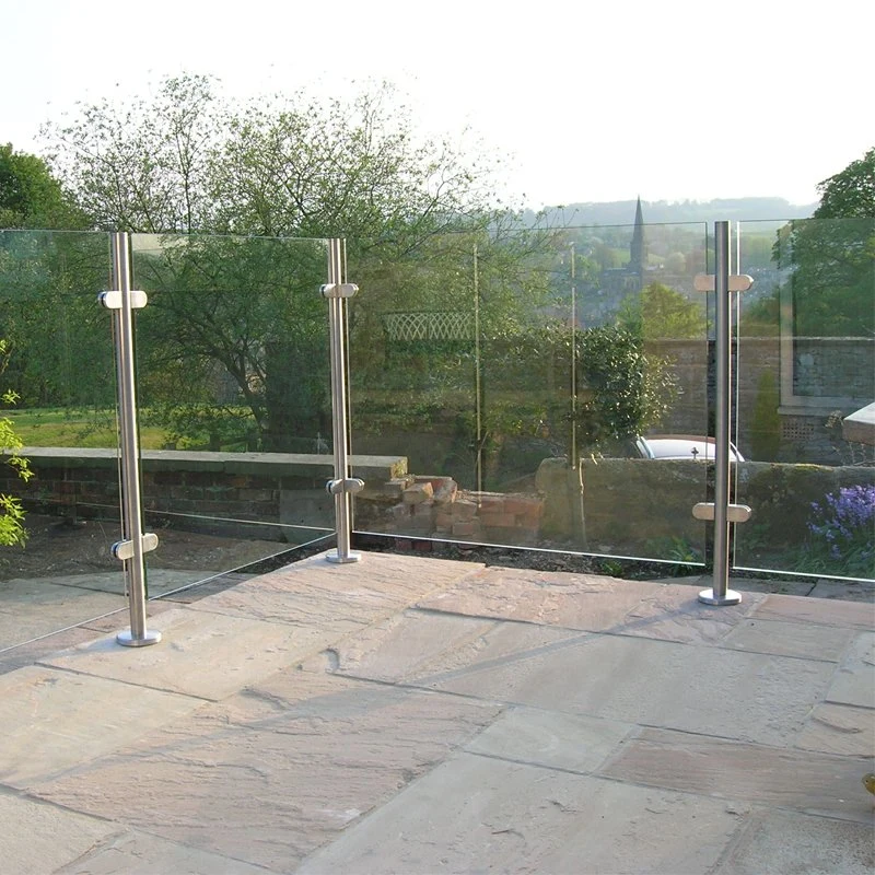 Frameless Tempered Glass Railing/Super Clear Laminated Glass Standoff Stair Balcony Balustrade