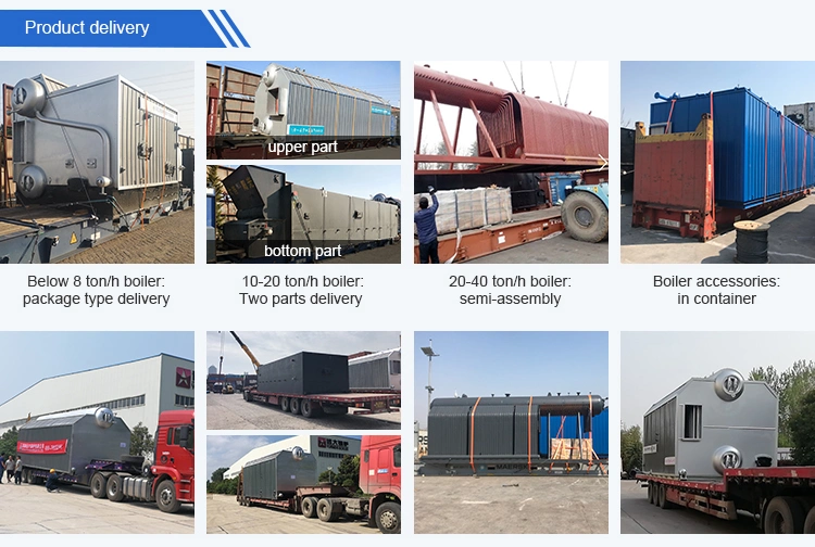 30 Ton Coal Biomass Palm Shell Wood Chips Pellet Steam Boiler Manufacturer China