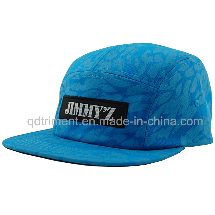 Custom Screen Print Flat Bill Snapback Camper Cap (TMFL9214)