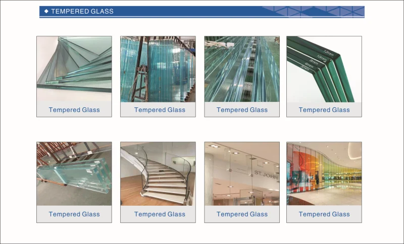 4mm, 6mm, 8mm, 10mm, 12mm 15mm, 19mm Tempered Shower/Balustrade/Laminated Glass