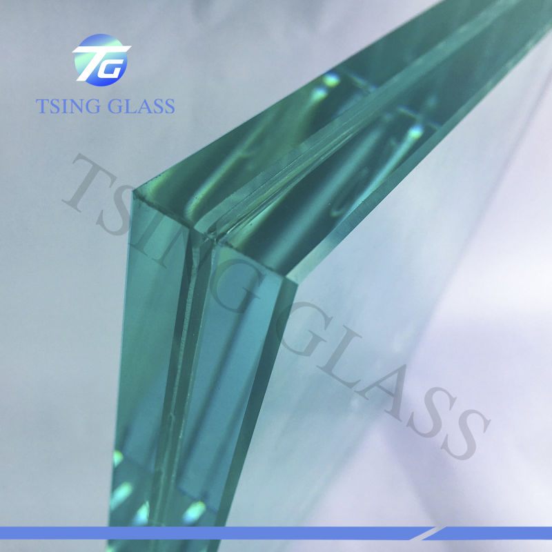 6.38mm to 38.38 mm PVB Clear Flat or Curved Toughened Tempered Laminated Glass for Building Glass