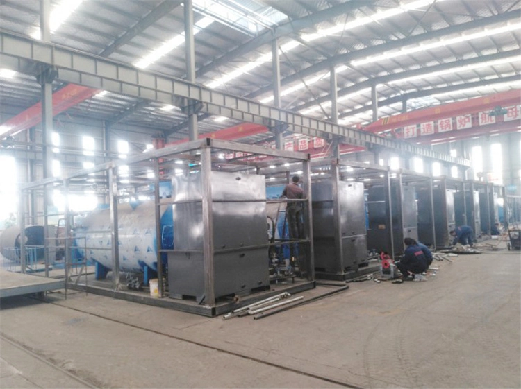 Industrial Combined Condensing Gas Mobile Container Steam Boiler