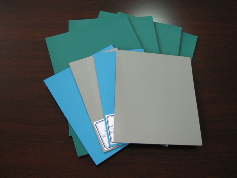 ESD Rubber Sheet, ESD Rubber Mat, Antistatic Rubber Sheet, Color: Green/Black, Blue/Black, Grey/Black, Black/Black