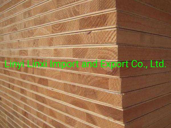 Commercial Blockboard / Laminated Melamine Blockboard with Poplar/Pine Core