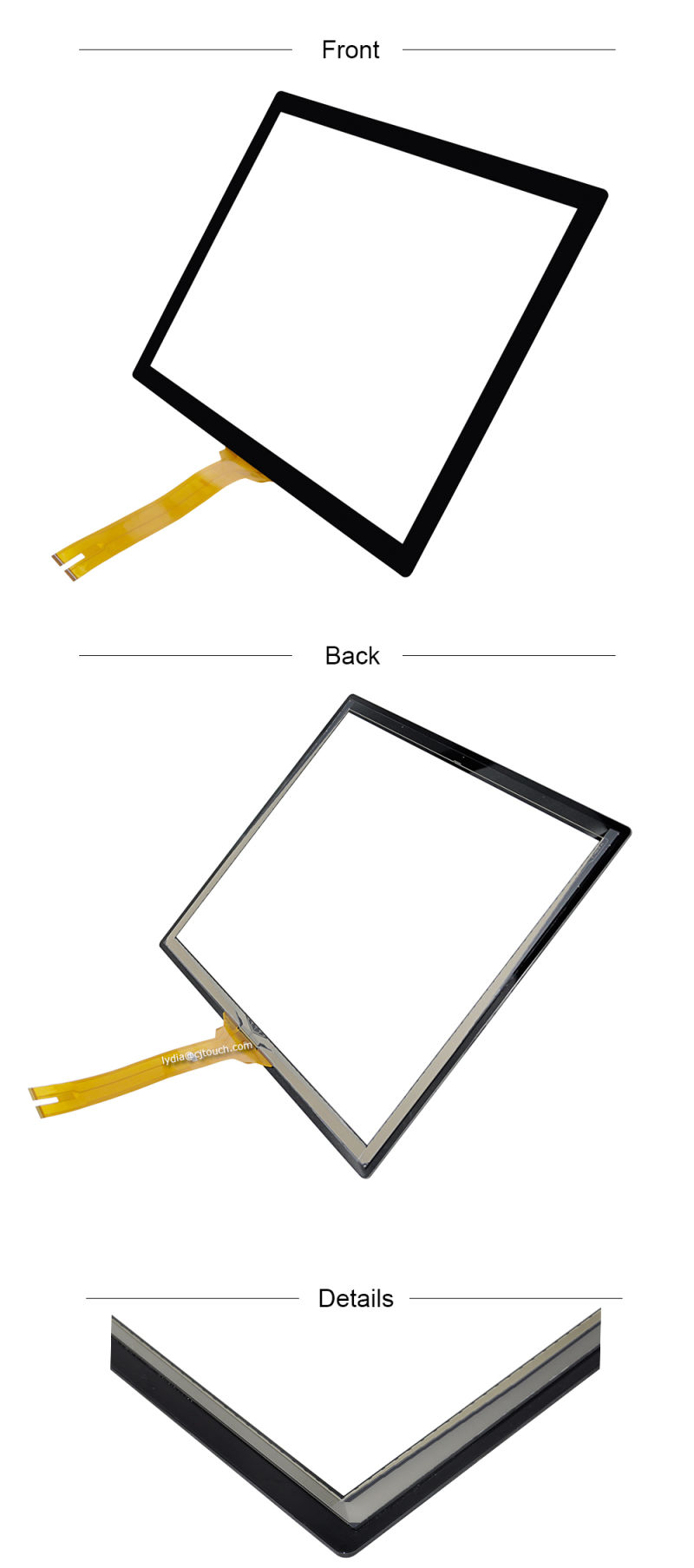 Cjtouch 19inch Projected Capacitive Touch Glass Panel
