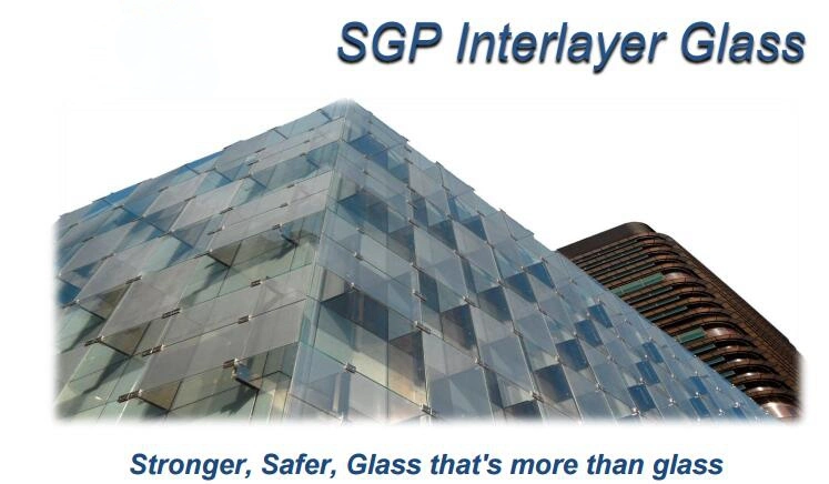 Heat Strengthened Laminated Sgp Glass with Ce TUV Australian Certificate