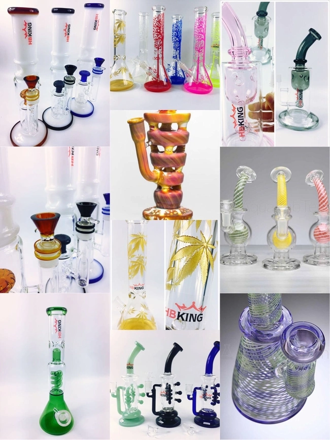Customized Glass Smoking Pipe for Brand From Hbking Glass Manufacturer Special for Glass Water Pipe