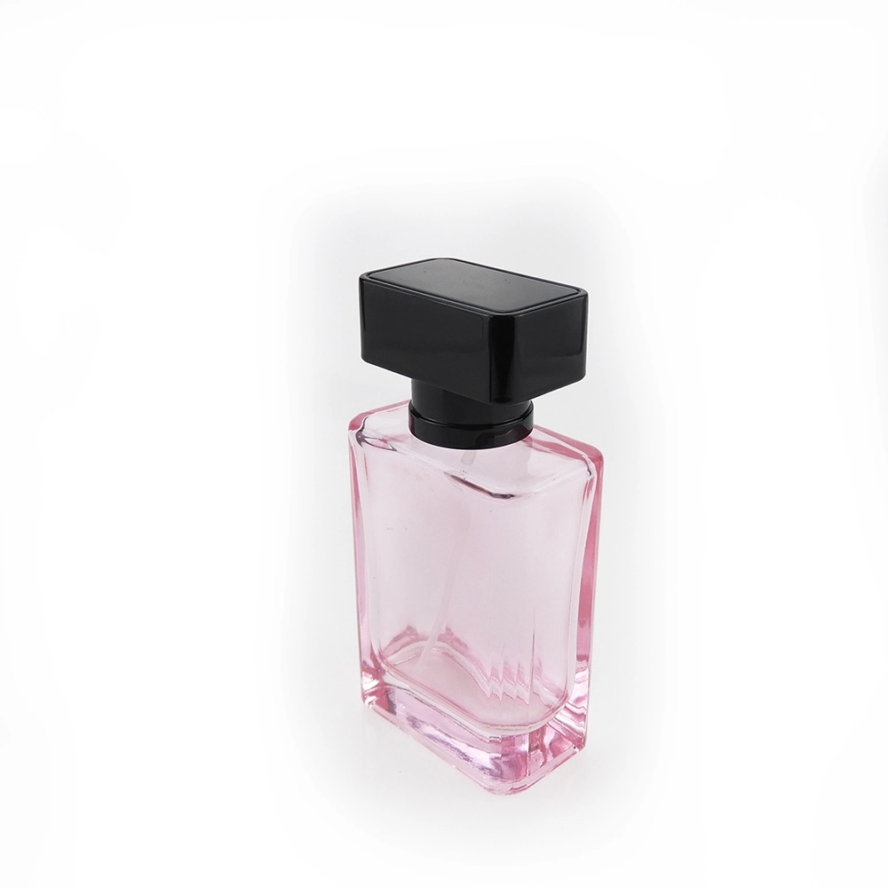 High Quality 100ml Pink Coating Glass Fragrance Jar Bottle with Private Label Perfume Cap