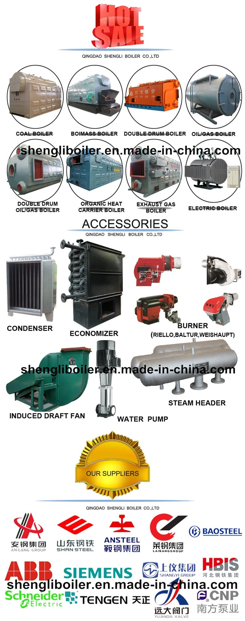 China Horizontal Vertical Electric Direct Heating Steam Industrial Boilers Hot Water Boiler