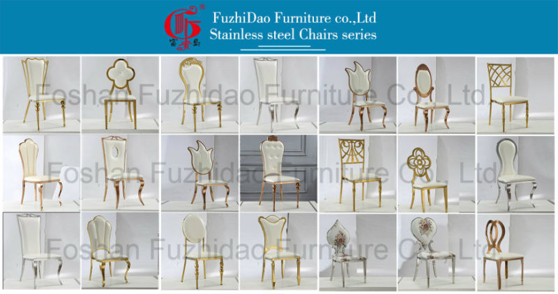 Back Flower Chairs Stainless Steel Chairs for Event
