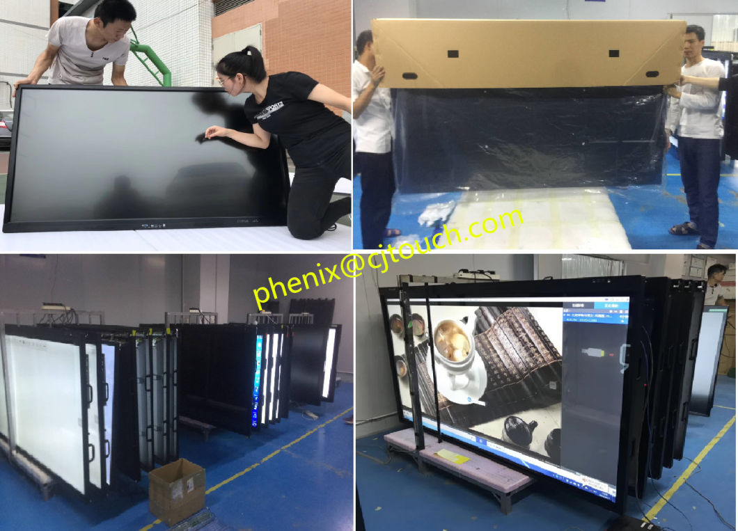 Multitouch Capacitive Glass 65inch Industrial Wall Openframe Outdoor IP66 Advertising Player Floor Standing LED Signage Monitors