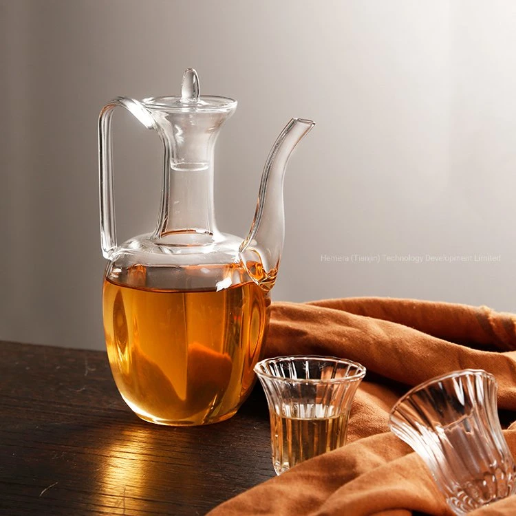 Borosilicate Glass Tea Pot for Tea Leaf, Hot Sale Glass Teapot with Glass Lid
