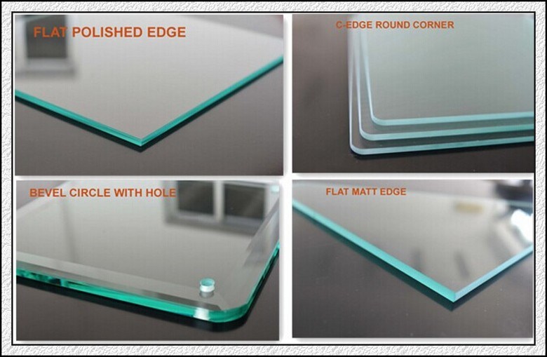 Clear/Ultra Clear/Frosted/Colored Toughened Glass for Shower Room / Table Top / Handrails / Stairs