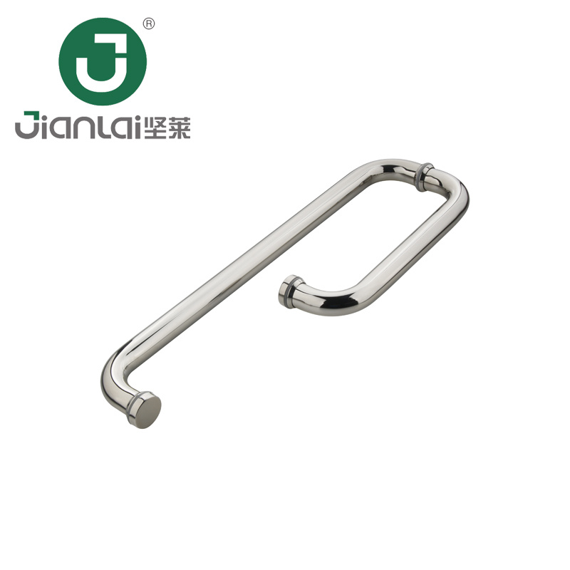 Hot Sale Chrome Polish Stainless Steel Bathroom Glass Door Handle