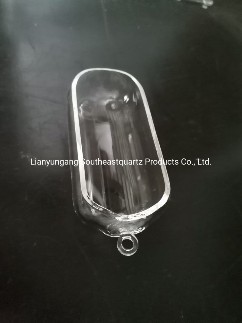 Heat Resistance Fused Silica Glass Boat for Semiconductor